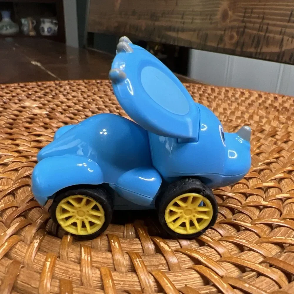 Dinosaur Kids Car Toy Set 4 Pieces Mild Wear On Tires Collectible